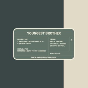 Youngest brother Barista Brothers versgebrand uit eigen branderij in wezep