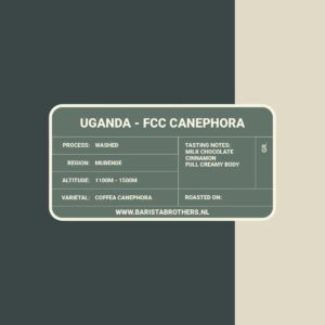 Uganda Barista Brothers vers gebrand eigen branderij